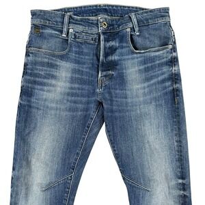 G Star Raw Jeans Men 32x30 Blue D‎ Staq Denim Pants Slim Distressed